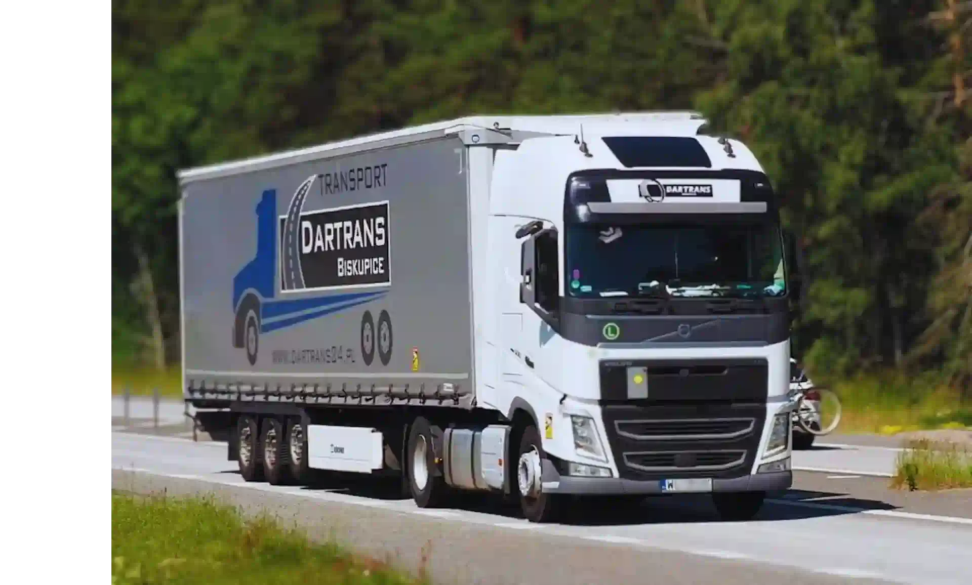 Modern Scania truck on European highway - C+E truck driver jobs